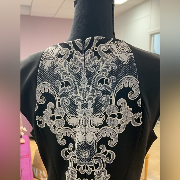 Donna Morgan Lace Black & White Dress - Picture 4 of 8